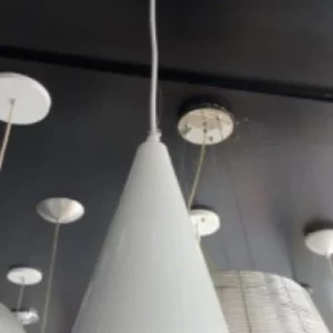 Pendente Caisma Cone Branco/esc