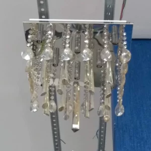 Plafon 40x40 Cristais Champagne (8 Lamp G9) Syf1609/8d400cl Adn