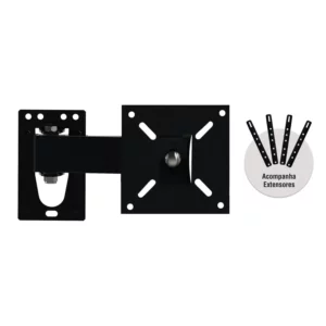 Suporte Articulado para Tv de 10 a 56" Preto - Brasforma