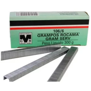 Grampo 6 Mm Polido para Grampeador Manual - 106-6 - Rocama