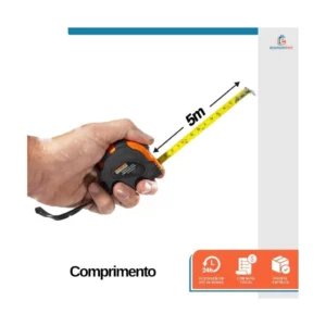 Trena Aço Emborrachada 5mx19mm Starfe - Imagem 3