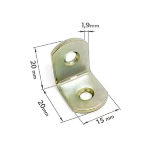 Suporte Multiuso - Cantoneira P/ Moveis 20x20x15x1,9mm Ref:n622-3