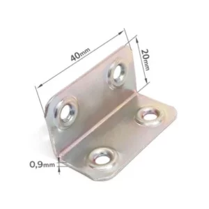 Suporte Multiuso - Canto de Reforco P/moveis 20x40x0,9mm Ref:n644