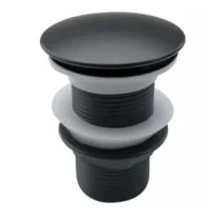 Valvula Lavat Clic 1.1/4 Preto Fosco