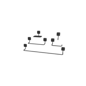 Kit Acessorios Clean Preto 216826 Rainha