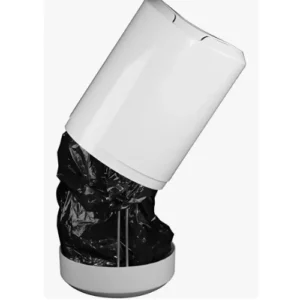 Lixeira C/ Tampa Click P/ Banheiro 5l Branca Pratk - Imagem 5