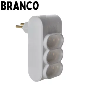 Adaptador Tomada Te Triplo 2p+t 10a Fiolux