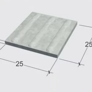 Laje Tatil 25 X 25 Direcional Natural Concreto