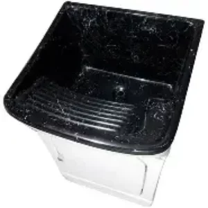 Tanque 53lt Frontal Granitado Preto Fiberblu