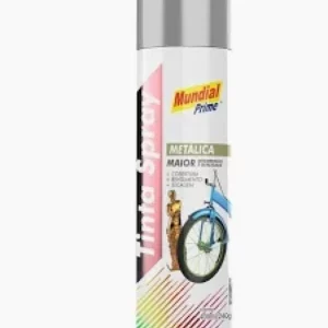 Spray 400ml Metalica Prata Mundial