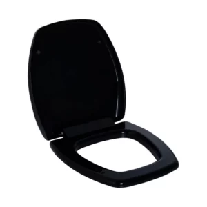 Assento Sanitário Preto 02 com Fechamento Suave Thema Astra - Imagem 5