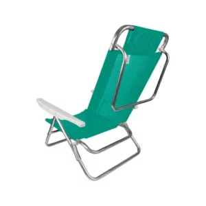 Cadeira de Praia Reclinável Summer Fashion Anis Mor - Imagem 3