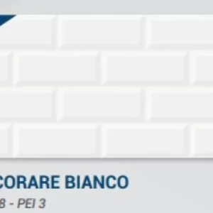 Azulejo 32 X 60 Decorare Bianco Pisoforte Cx: 2,35