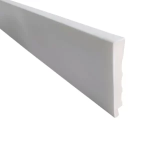 Rodape 07cm Poliestireno Liso Branco Barra 2,40