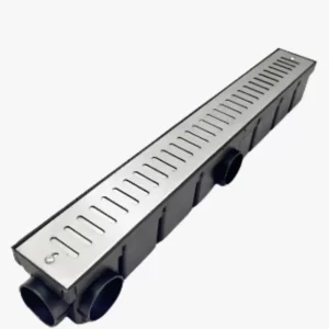 Ralo Linear 50cm de Inox com Coletor e Sistema Abre Fecha