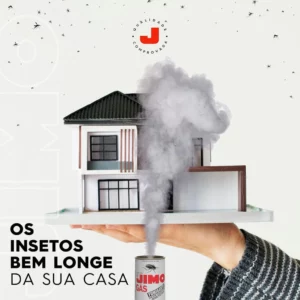Jimo Gás Fumigante Inseticida Desinsetização de Casas e Ambientes Fechados Eficaz Contra Barata Aranha Pulga e Insetos Caseiros Estojo com 2 Tubos 35g - Imagem 3
