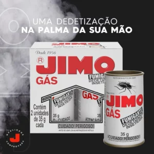 Jimo Gás Fumigante Inseticida Desinsetização de Casas e Ambientes Fechados Eficaz Contra Barata Aranha Pulga e Insetos Caseiros Estojo com 2 Tubos 35g - Imagem 4