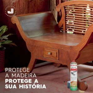 Jimo Cupim Contra Cupim Brocas e Formigas Alto Poder Residual e de Penetração Aerossol 400ml - Imagem 5