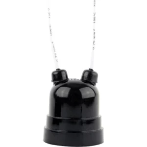 Foxlux Bocal Pendente com Rabicho Plástico Preto