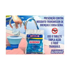 Tablete Cloro 200g Multipla Ação 3 em 1 - Quibenne - Imagem 3