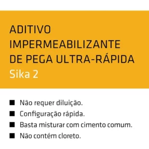 Aditivo Impermeabilizante - Sika-2 Vermelho - para Pastas de Cimento - Uso em Concreto - 1l - Sika - Imagem 3