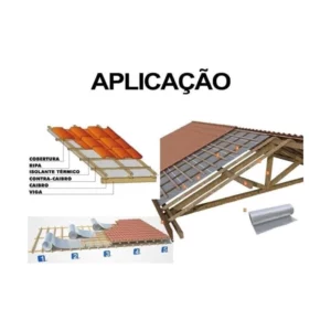Rolo Manta Térmica 10m² Alum. Telhado Dupla Face Rafia Plastifoil - Imagem 3