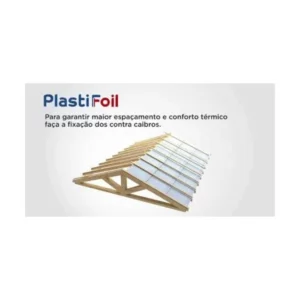 Rolo Manta Térmica 10m² Alum. Telhado Dupla Face Rafia Plastifoil - Imagem 4