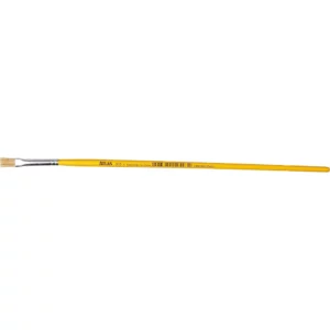 Atlas - Pincel Artístico Achatado com Cerdas de Pelo Suíno de 10mm e Cabo Amarelo