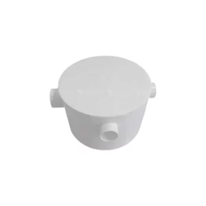 Caixa Sifonada Gordura Tampa Redonda Pvc 3 Entradas