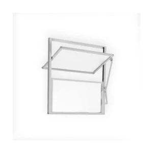 Janela Basculante de Alumínio 2 Seções Mgm Soft 40x40cm Branco Janela Basculante de Alumínio 2 Seções Soft 40x40cm Branco Mgm - Imagem 3