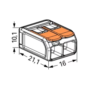 Conector de Emenda 2 Pólos - Máx 6,0mm² - Imagem 6