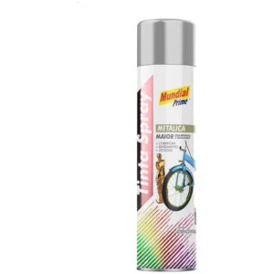 Tinta Spray Metalica 400ml, Mundial Prime, Prata, Ae01000093