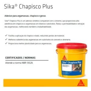 Sika Chapisco Plus Branco 18kg - Imagem 3