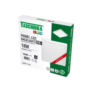 Painel com Placa de Led Taschibra 18w Lys Quadrado Sobrepor Bivolt 4000k Neutro Suave - Imagem 4