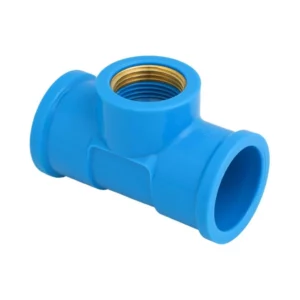 Te Azul com Bucha Latao 25mm X 1/2" - Krona - Imagem 3
