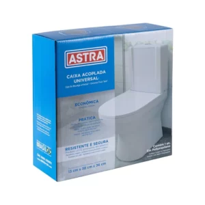 Caixa Acoplada para Vaso Sanitário Astra Universal Acionamento Duplo Branca 3/6 Litros - Imagem 6