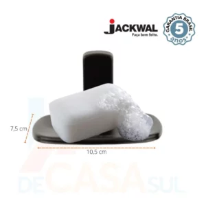 Saboneteira de Parede Ita Preto Fosco Jackwal - Imagem 4