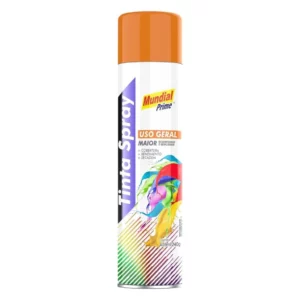 Tinta Spray Uso Geral 400ml, Mundial Prime, Laranja, Ae01000071