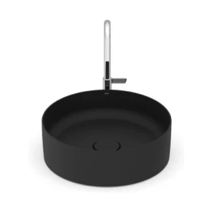 Cuba de Apoio Terra T2 39cm Redonda Matte Black - Roca - Imagem 4