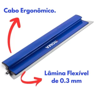 Desempenadeira para Massa Corrida Berox Aço Inox 80cm - Roma - Imagem 4