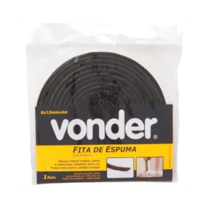 Fita de Espuma Adesiva, 6 X 12 Mm, com 4 Metros, Vonder Vdo2193