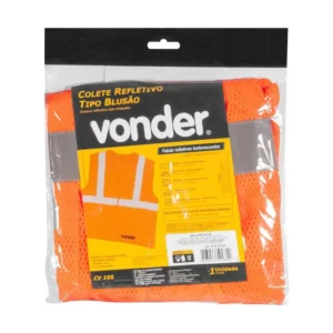 Colete Refletivo Bolso Laranja - Vonder - Imagem 3