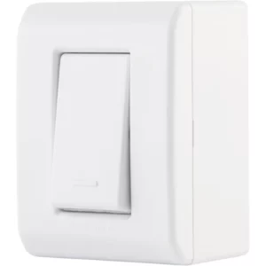 Tramontina Caixa de Sobrepor com 1 Interruptor Simples 10 a 250 V Lizflex Branca