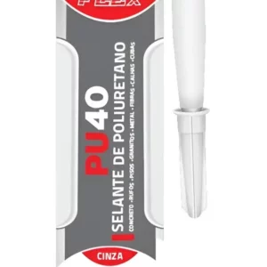 Selante Poliuretano Cinza Cibra Flex Pu40 Pintável 400g