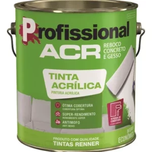 Tinta Acrílica Profissional Renner Branco 3.6l