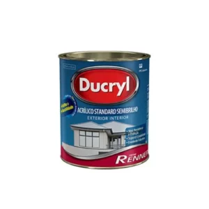 Tinta Acr. Ducryl Semibrilho Branco 0,9l Renner0167