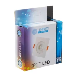 Spot Embutir Quad (p/ Mini Dic Mr11) 76x76 Lm376 C/ Soq Luminatti