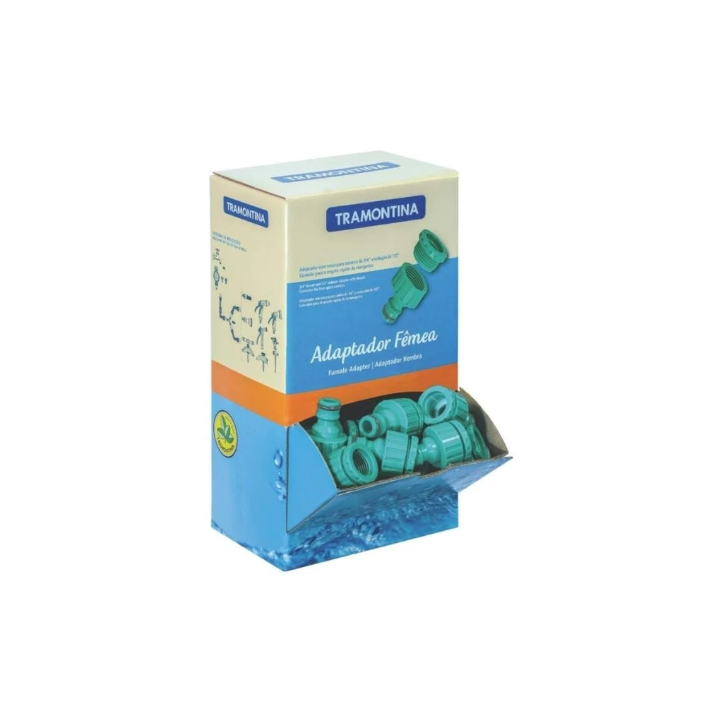 Adaptador Fêmea, Rosca de 3/4" e Redução de 1/2"