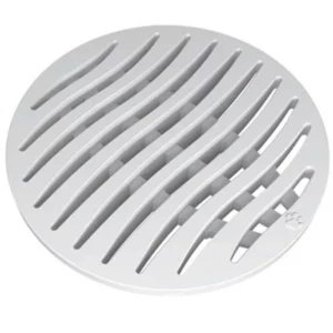 Grelha em Polietileno Redondo 100mm Branco