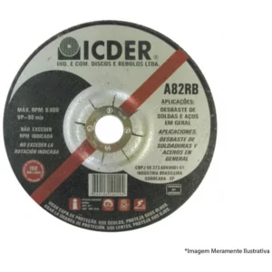 Disco Desbaste Ferro 7x1/4x7/8" A82rb - Icder
